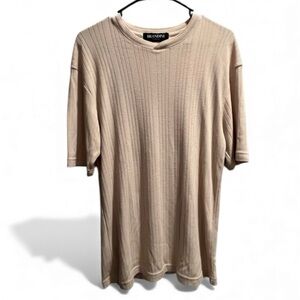 Brandini Le Collezioni Men’s Short Sleeve Tan Top